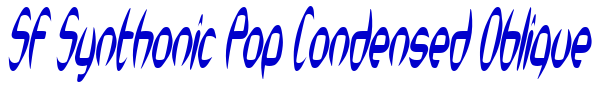 SF Synthonic Pop Condensed Oblique 字体